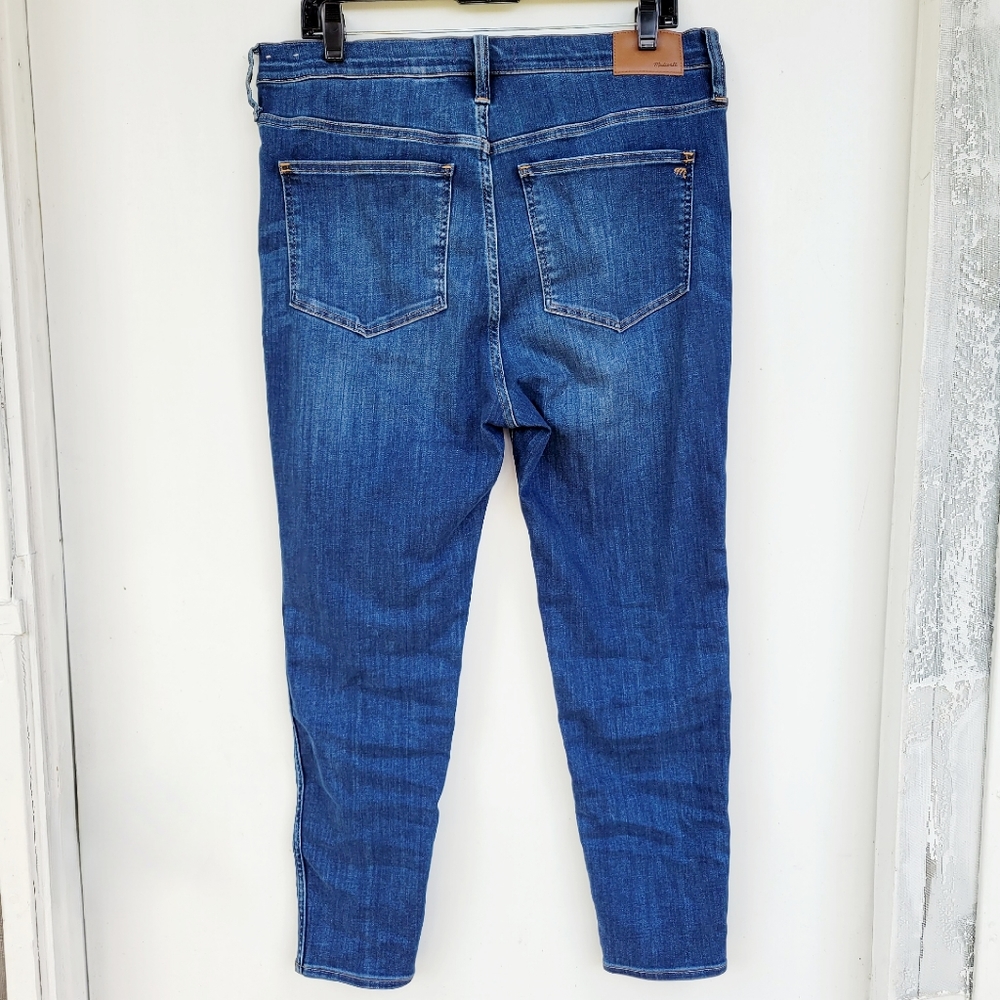 Madewell Petite 10" High-Rise Skinny Jeans in Danny Wash Size 32 - Picture 6 of 16